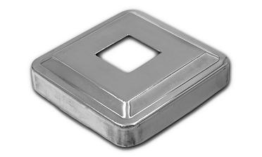 Низ стойки под трубу 20х20 мм, 66х66, высота 16 мм, полированный (AISI 304) k397 купить в Тюмени