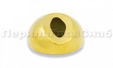 Наконечник штамп, под 30°, Ø38.1 мм, для поручня Ø38.1, золото (AISI 304) k016-88 купить в Тюмени