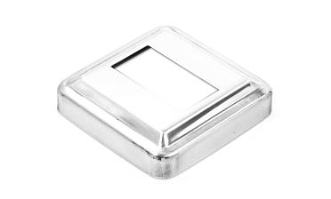 Низ стойки под трубу 40х20 мм, 66х66х0.6, высота 16 мм, полированный (AISI 304) k385-3 купить в Тюмени