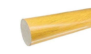 Пластиковый поручень текстурный, цвет Дуб, Ø49мм, длина 4м k891-2  купить в Тюмени