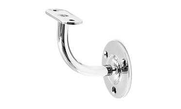 Пристенок с ложементом на плоскость, вынос 65х65, Ø60х3 мм, сварной, нержавеющая сталь AISI 304 полированная k234-5 купить в Тюмени