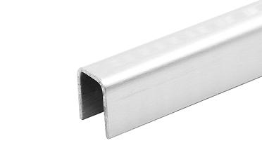 Профиль П-образный, L=2000 мм, t=1.5 мм, для стекла 10 мм, шлиф. (AISI 304) Ф-1147 купить в Тюмени