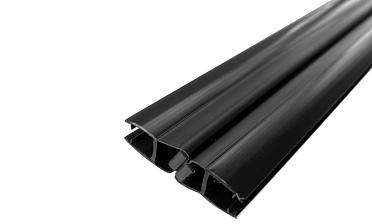 Комплект уплотнителей для стекла 8мм (2 шт.), стекло-стекло, с магнитом 135°, 2,2 м.черный непрозрачный t208 BL-U купить в Тюмени