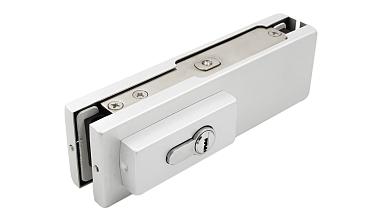 Замок для стеклянной двери угловой с круглым ригелем комплект, под алюминий t150 AL купить в Тюмени