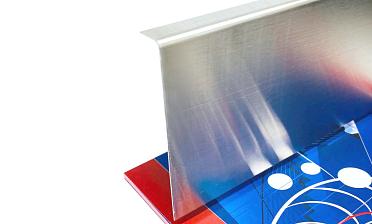 Тыльная накладка из шлифованной нержавейки на профиль т100 15.5х101 мм длина 2 м т100-10 купить в Тюмени