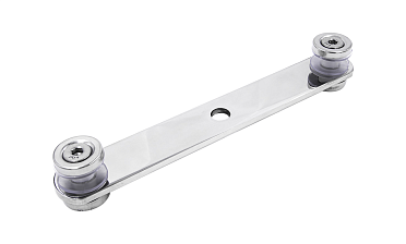 Стеклодержатель пластинчатый, под стекло 6-12 мм, полированный (AISI 201) k047-5 купить в Тюмени