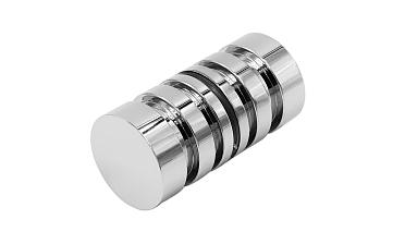 Ручка-кноб для двери 32х38 мм латунь-хром, полированная t694 PC купить в Тюмени