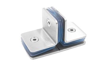 Коннектор для душевой кабины на 3 стекла шлифованный t727-2 SSS  купить в Тюмени