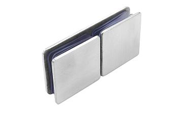 Коннектор для душевой кабины стекло-стекло 180°, 45х45, нерж 304, вырез 64 t724 SSS купить в Тюмени