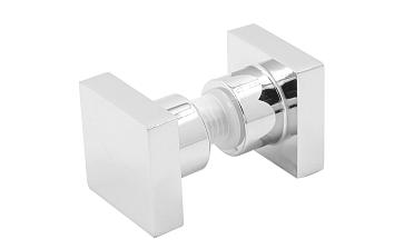 Ручка-кноб квадратная для стекла 6-12 мм, нержавеющая сталь AISI 304, полированная t669 PSS купить в Тюмени