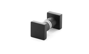 Ручка-кноб квадратная, для стекла 6-12мм, черная t669 Bl купить в Тюмени