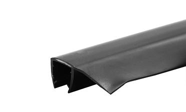 Уплотнитель для стекла 8 мм, непрозрачный черный, 90°, стекло-стекло 2200 мм t215-2 Bl-U купить в Тюмени