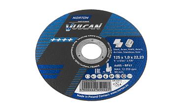 Отрезной круг 125х22х1 Нортон Вулкан Ф-0143 купить в Тюмени