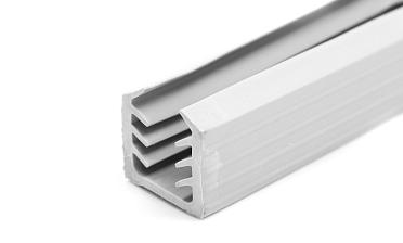 Уплотнитель в поручень с пазом 24х24 для стекла 8мм или триплекса 4+4, EPDM (палки 3 м) СЕРЫЙ Фk309-G купить в Тюмени