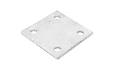 Фланец стойки 71х71х5 (4.3), AISI 304, 4 отв. М10 k115-4  купить в Тюмени