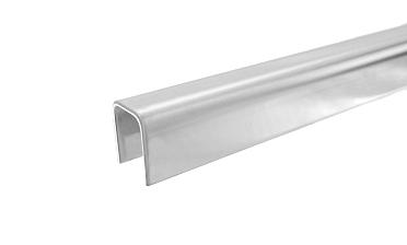 Профиль П-образный, L=2000 мм, t=1.5 мм, для стекла 12 мм, полир. (AISI 304) Ф-0454 купить в Тюмени