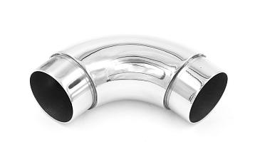 Отвод поручня под Ø38.1х1.5 мм, 90°, литой, полированный, со вставками, (AISI 201) k059-3 купить в Тюмени