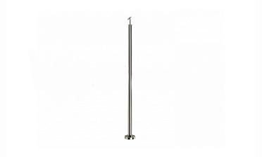 Готовая стойка Ø38,1 мм, с фланцем и наконечником, высота 950 мм, полированная (AISI 304) k702 купить в Тюмени