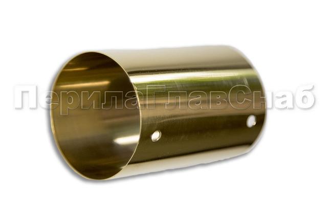 Соединитель для круглого пластикового поручня Ø50.8, золото k260-88
