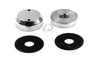 Комплект торцевого крепления несущего стекла, полированный, литой. AISI 304 k277-6  купить в Тюмени