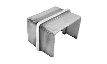 Соединитель для поручня с пазом 40х60 мм, шлифованный (AISI 304) Фk541-2 купить в Тюмени