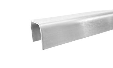 Профиль П-образный, L=2000 мм, t=1.5 мм, для стекла 16 мм, шлиф. (AISI 304) Ф-0456 купить в Тюмени