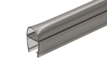 Уплотнитель для стекла 8мм, полупрозрачный черный, дверь-стекло 2,2 м t212-2 BL купить в Тюмени