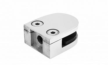 Стеклодержатель литой, под стекло 8-10 мм (4+4 мм), на плоскость 40х23х48 полированный (AISI 316) k002-4 купить в Тюмени