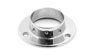 Фланец для трубы Ø50.8 мм, литой, полированный под 3 самореза 4.8 мм (AISI 304) k022 купить в Тюмени