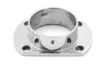 Фланец укороченный, литой, полированный, для трубы Ø50.8 мм, полированный, (AISI 304) k094 купить в Тюмени