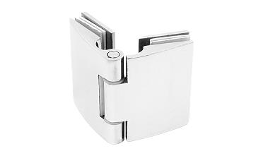 Петля душевая, стекло-стекло 180°, без реза, нерж, полированная t313 PSS купить в Тюмени