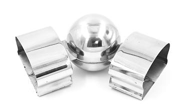 Поворот пластикового фигурного поручня, шаровый, полированный, AISI 304 k061 купить в Тюмени