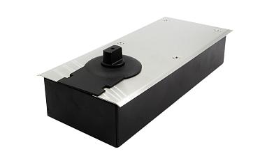 Доводчик для стеклянной двери напольный, шлифованный EN2 250 тыс. циклов 115гр (дверь 800мм  до 80 кг) t186 SSS купить в Тюмени