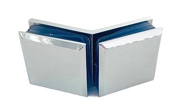 Коннектор для душевой кабины стекло-стекло 135°, 45х45, цинк , вырез 71 t736 PZn купить в Тюмени