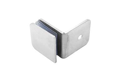 Коннектор для душевой кабины стена-стекло 90°, 45х45, шлифованный  t722-2 SSS купить в Тюмени