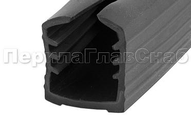 Уплотнитель в поручень с пазом 27х30 для стекла 12 мм, EPDM Фk306 купить в Тюмени
