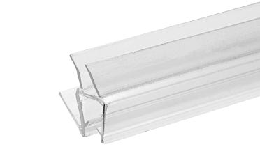 Уплотнитель пластиковый для стекла в душевую кабину 8 мм стена-стекло 2200 мм  t206 купить в Тюмени