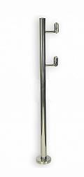 Стойка для пандуса: под 2 поручня Ø38,1 мм для инвалидов, полированная, высота 900 мм  (AISI 304) k750 купить в Тюмени