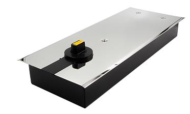 Доводчик для стеклянной двери до 100 кг EN4, напольный, 500 тыс, циклов, нержавеющая сталь AISI 304, полированная t184-3 PSS  купить в Тюмени