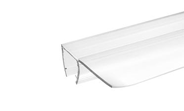 Уплотнитель для стекла 8мм, прозрачный, 90°, стекло-стекло 2,2 м., длина уса 17 мм t215-2 купить в Тюмени