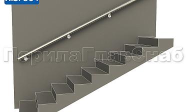 Готовый пристенный поручень с 4 держателями, длина 3300 мм (AISI 304) k730-33 купить в Тюмени