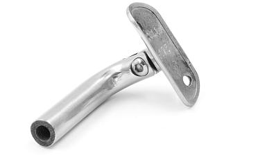 Держатель поручня выносной на стойку, с регул. ложементом под Ø38.1 мм, резьба внутр. М8, шлифованный, (aisi 304) k261-2 купить в Тюмени