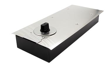 Доводчик для стеклянной двери до 80 кг EN3, напольный, 500 тыс. циклов, нержавеющая сталь AISI 304, шлифованная t183 SSS купить в Тюмени