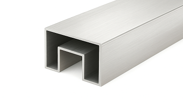 Труба, 40х60, с пазом 24х24 мм под стекло, шлифованная (AISI 201) k824-4 купить в Тюмени
