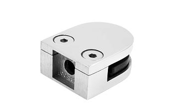 Стеклодержатель литой с вставками под стекло 8-10 мм, 4+4 мм, на плоскость 40х22х50, полированный (AISI 304) k002-10 купить в Тюмени