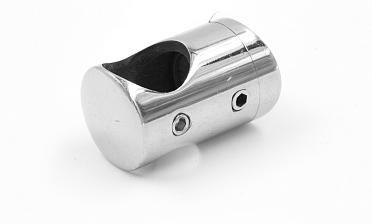 Ригеледержатель на стекло 8 мм, Ø16 мм, полированный, литой (AISI 304) k019 купить в Тюмени