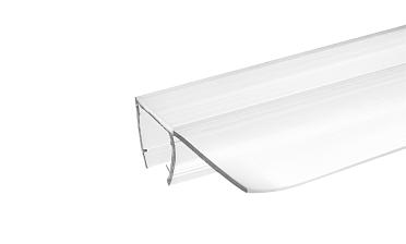 Уплотнитель для стекла 8мм, 90°, стекло-стекло 2,2 м.длина уса 25 мм t215y-8 купить в Тюмени