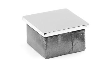 Заглушка для профильной трубы 40х40 мм, литая, полированная, хром (AISI 304) k224-3 купить в Тюмени