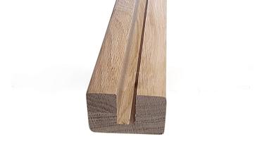 Дубовый поручень 60х40 некрашеный С ПАЗОМ, Премиум Ф-1221 купить в Тюмени