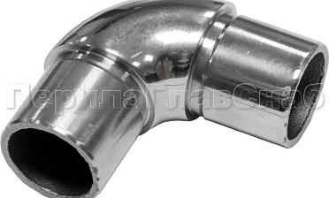 Отвод трубы Ø25.4 мм с установочными кольцами, полированный (AISI 304) k325 купить в Тюмени